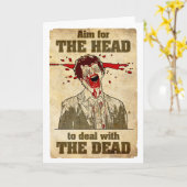 Carte d'Anti-Salutation de zombi (Fleur jaune)