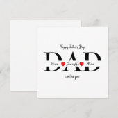 Carte d'appartement de Fête des pères Happy person (Devant / Derrière)