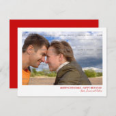 Carte d'appartement de Noël (Devant / Derrière)