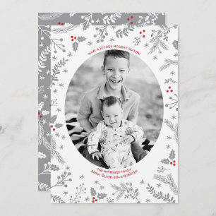 Carte d'appartement de Noël aux Berries d'hiver