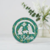 Carte d'appartement de Noël de Noël de la Nativité (Debout devant)