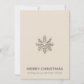 Carte d'appartement de Noël Joyeux fût de neige (Devant)