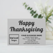 Carte d'appartement Gris Gris d'Action de grâce (Debout devant)