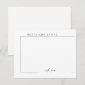 Carte d'appartement Noël (Devant / Derrière)