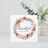 Carte d'appartement personnalisée Thanksgiving Tha (Debout devant)