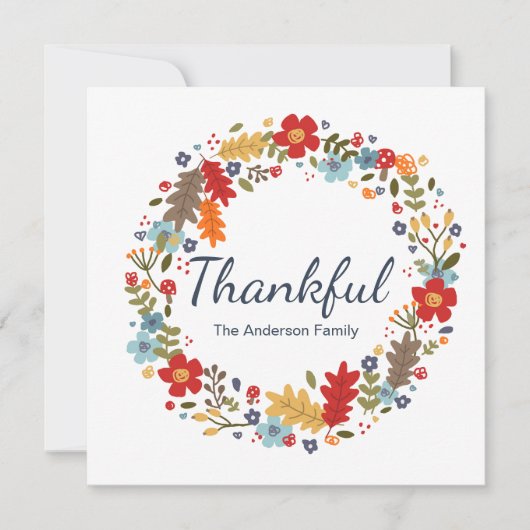 Carte d'appartement personnalisée Thanksgiving Tha (Devant)