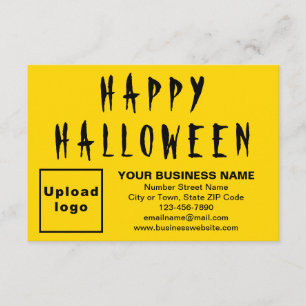 Carte d'appartement petit jaune d'Halloween d'affa