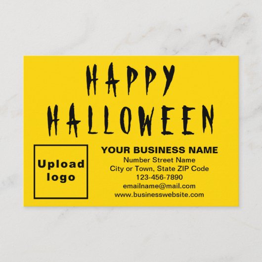 Carte d'appartement petit jaune d'Halloween d'affa (Devant)