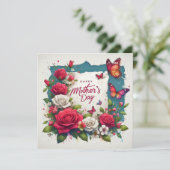 Carte d'appartement pour la fête des mères (Debout devant)