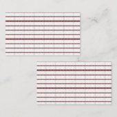 Carte d'appel (Devant / Derrière)