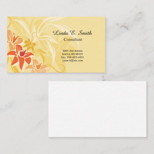 Carte d'appel (Devant / Derrière)