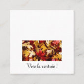 Carte d'appel (Devant)