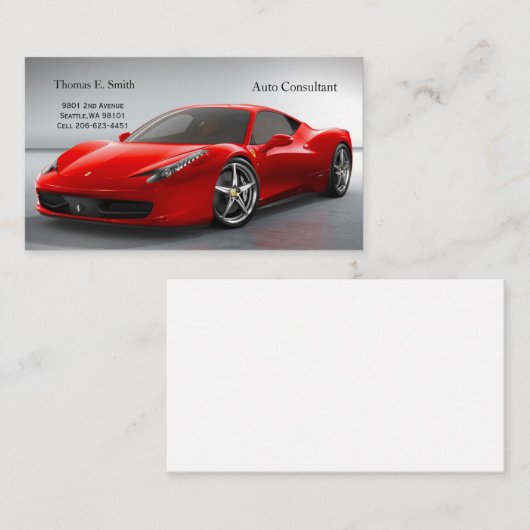 Carte d'appel (Devant / Derrière)