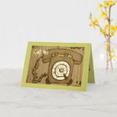 Carte d'appel (Fleur jaune)