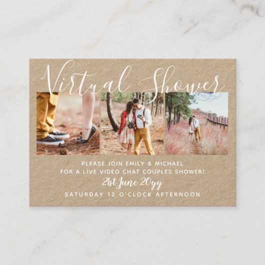 Carte D'appel 100 Mariage PHOTO-Shower Live Conversation Budget (Devant)