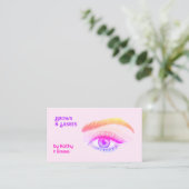 Carte D'appel 2 Noms Bross Lashes Tech (Debout devant)