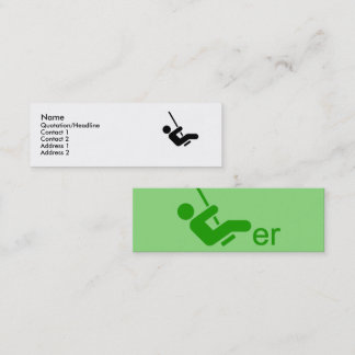 Carte d'appel à pivot vert
