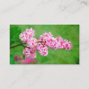 Carte D'appel Abrégé sur rose aquarelle de fleur