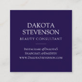 Carte D'appel abstrait Cool des années 80 | Monogramme de formes (Dos)