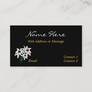Carte D'appel Affaires/télécartes de fleur d'edelweiss