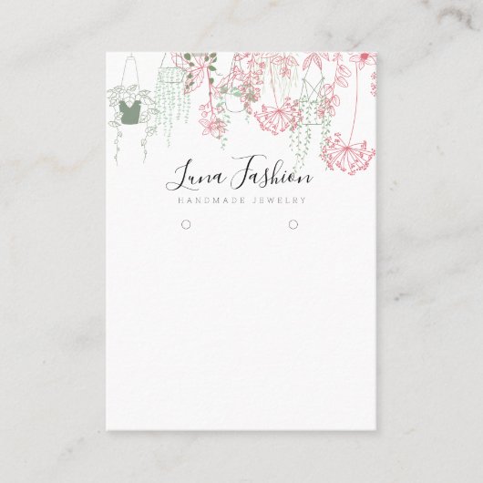 Carte D'appel Affichage de la collection d'oreilles de Fleur sau (Devant)