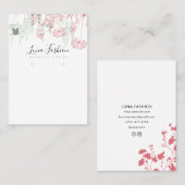 Carte D'appel Affichage de la collection d'oreilles de Fleur sau (Devant / Derrière)