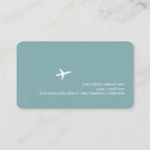 Carte D'appel Agent de voyage bleu grisâtre (Dos)