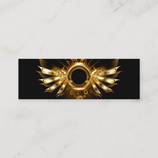 Carte D'appel Ailes steampunk (Devant)