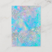 Carte D'appel Ajouter Votre Logo Collier Boucles d'oreilles Cart (Dos)