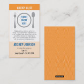 Carte D'appel Allergie Duotones orange vigilant (Devant / Derrière)