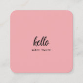 Carte D'appel Allo minimal | Moderne Nettoyage Simple Blanc (Devant)