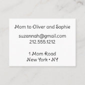 Carte d'appel amusante pour maman Club Card (Dos)