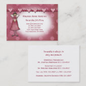 Carte D'appel Anges roses de points de coeurs de télécartes de (Devant / Derrière)