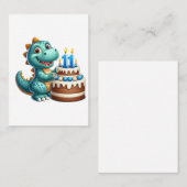 Carte D'appel Anniversaire de Dino 11 ans (Devant / Derrière)