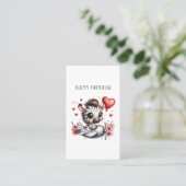 Carte D'appel Anniversaire de Zebra Pilot (Debout devant)