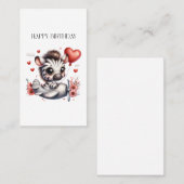Carte D'appel Anniversaire de Zebra Pilot (Devant / Derrière)