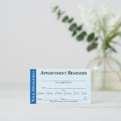 Carte D'appel Appointment Reminder Cards with Kindness Message (Debout devant)
