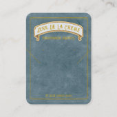 Carte D'appel Ardoise en ardoise de nuits du Sahara (Devant)