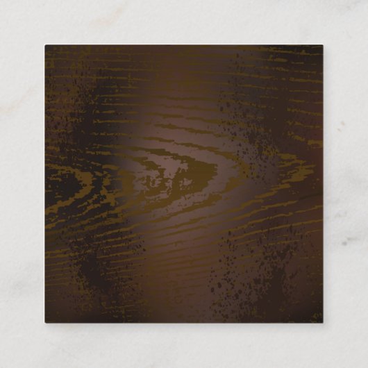 Carte D'appel Arrière - plan en bois avec cheval de mer mécaniqu (Dos)