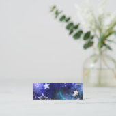 Carte D'appel Arrière - plan spatial avec étoiles (Debout devant)