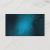 Carte D'appel Arrière - plan turquoise à vapeur avec engrenages (Dos)