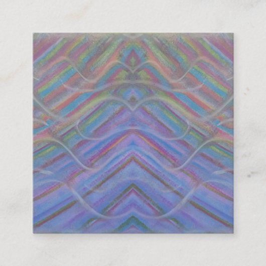 Carte D'appel Art abstrait coloré unique P40M (Devant)