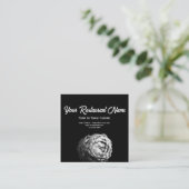 Carte D'appel Artichot noir et blanc à table Restaurant (Debout devant)