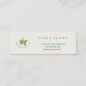 Carte D'appel Artisan Florist Minimalist Botanical QR Code (Devant)