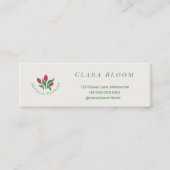 Carte D'appel Artisan Florist Minimalist Botanical QR Code (Devant)