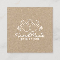 Artisanat artisanal moderne papier kraft brun rust