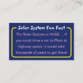 Carte D'appel Ask Me About Space Kids Personalized (Dos)