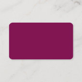 Carte D'appel avec nom imprimé dans un style manuscrit (Dos)