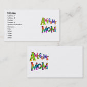 Carte D'appel Awesome Maman T-shirts et cadeaux (Devant / Derrière)