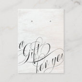 Carte D'appel Bachelorette Bridesmaid Script Bois oreille (Devant)